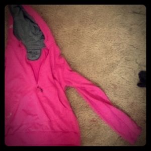 Hooded pink jacket